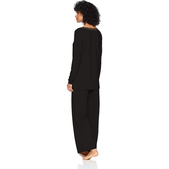 NATORI Feather Essentials Long Sleeve Lace V-Neck PJ Sleep Shirt Top XXL $70 - Picture 6 of 6
